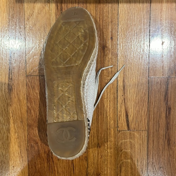 Really Chanel boots beige with brown not new original price $1200 size 37 - Picture 6 of 6